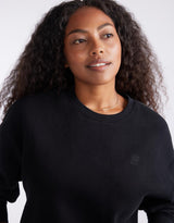 white-co-the-lounger-crew-black-womens-clothing