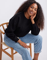 white-co-the-lounger-crew-black-womens-clothing