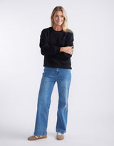 white-co-the-lounger-crew-black-womens-clothing