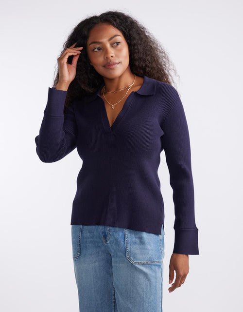 white-co-the-refined-rib-long-sleeve-top-navy-womens-clothing