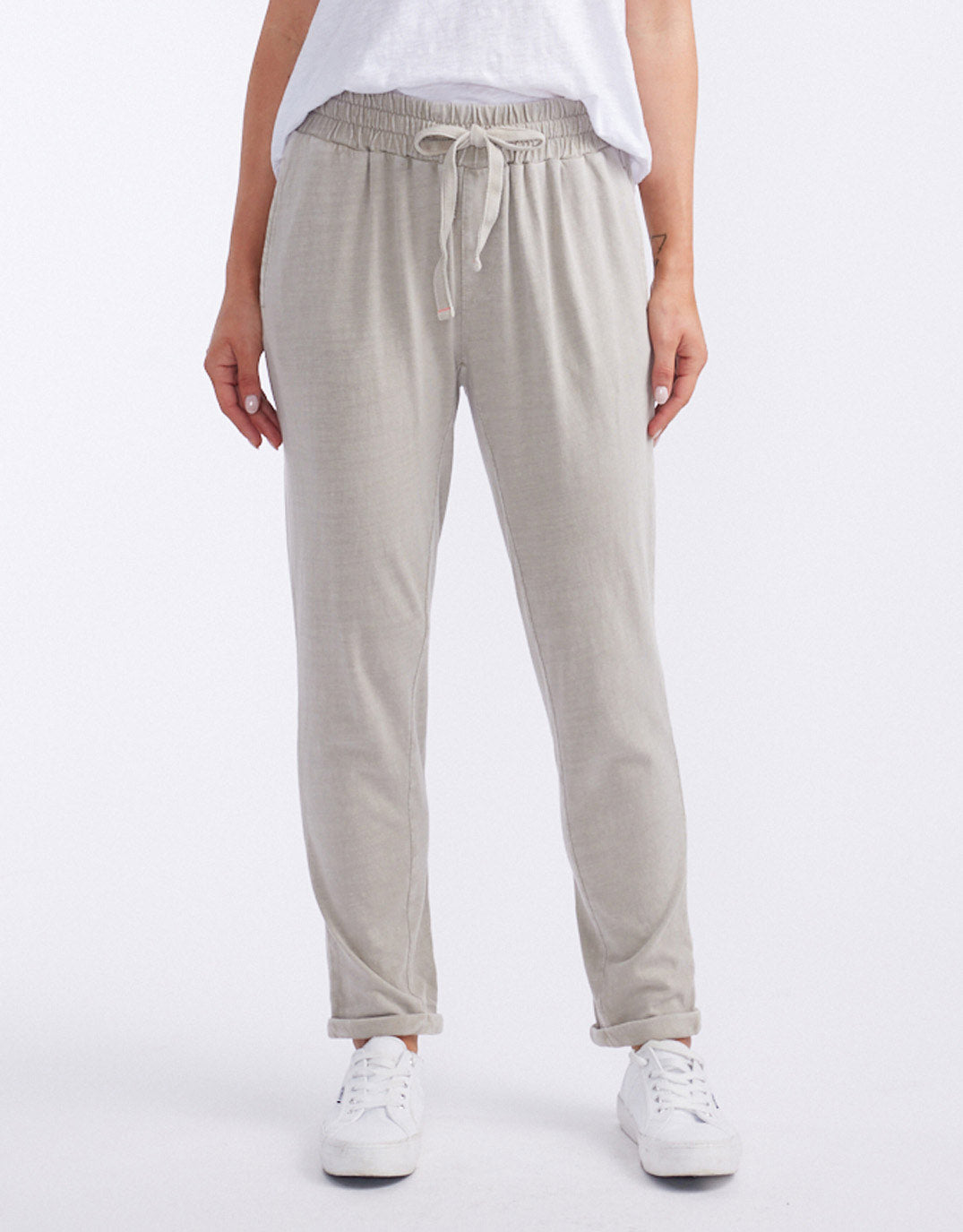 white-co-turn-back-heavy-slub-lounge-pant-stone-womens-clothing