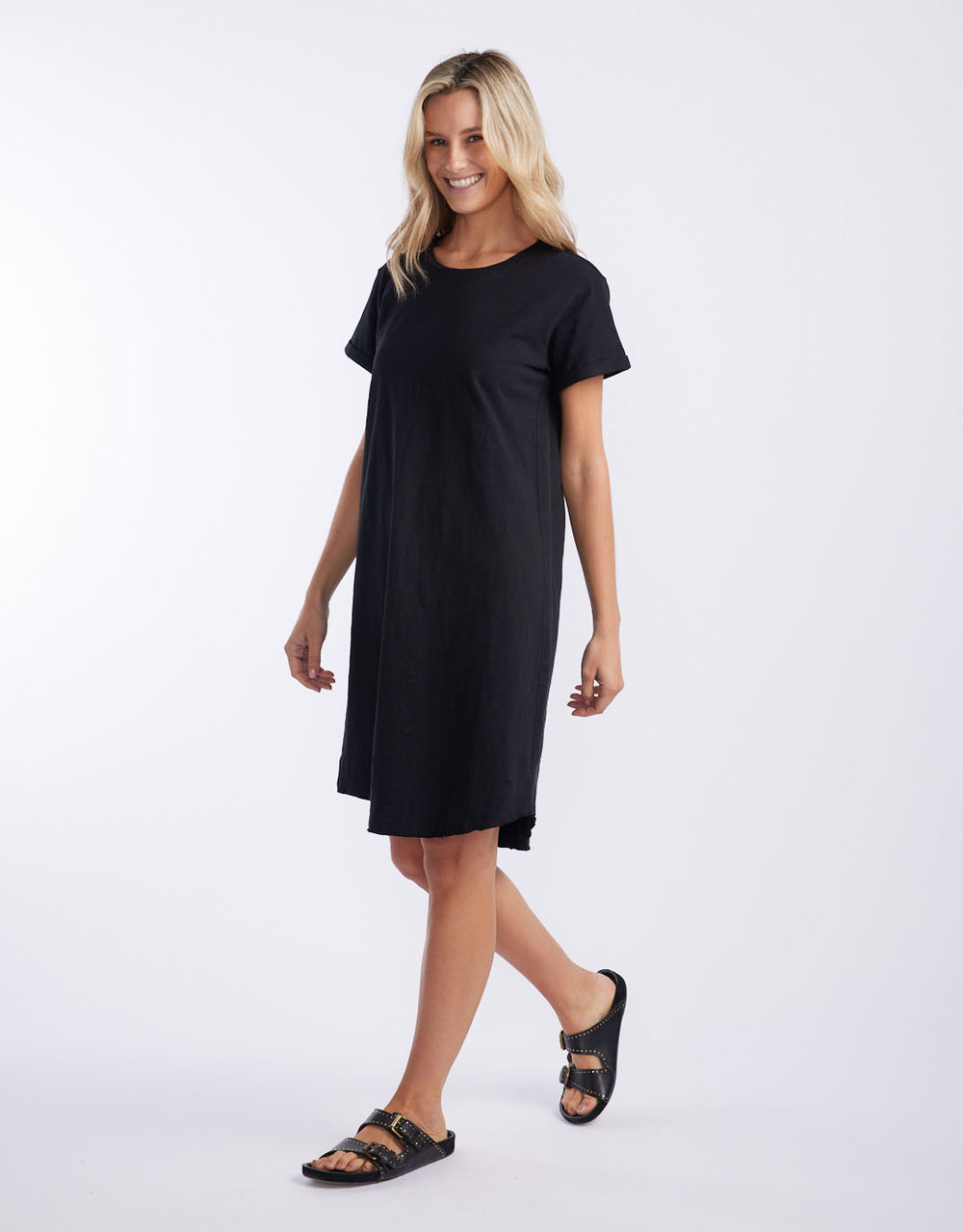 white-co-turn-back-tee-short-dress-black-womens-clothing