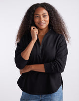 white-co-unwind-half-zip-sweater-black-womens-clothing