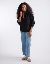 white-co-unwind-half-zip-sweater-black-womens-clothing