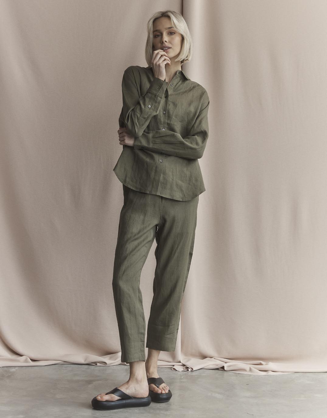 Abigail Pant - Khaki