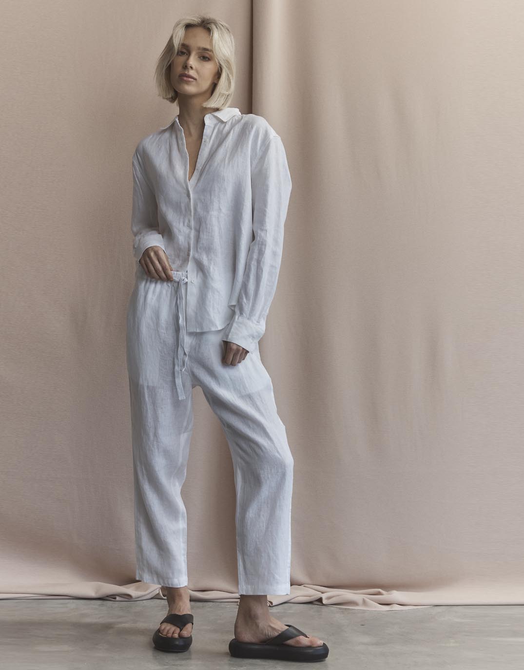 Abigail Pant - White