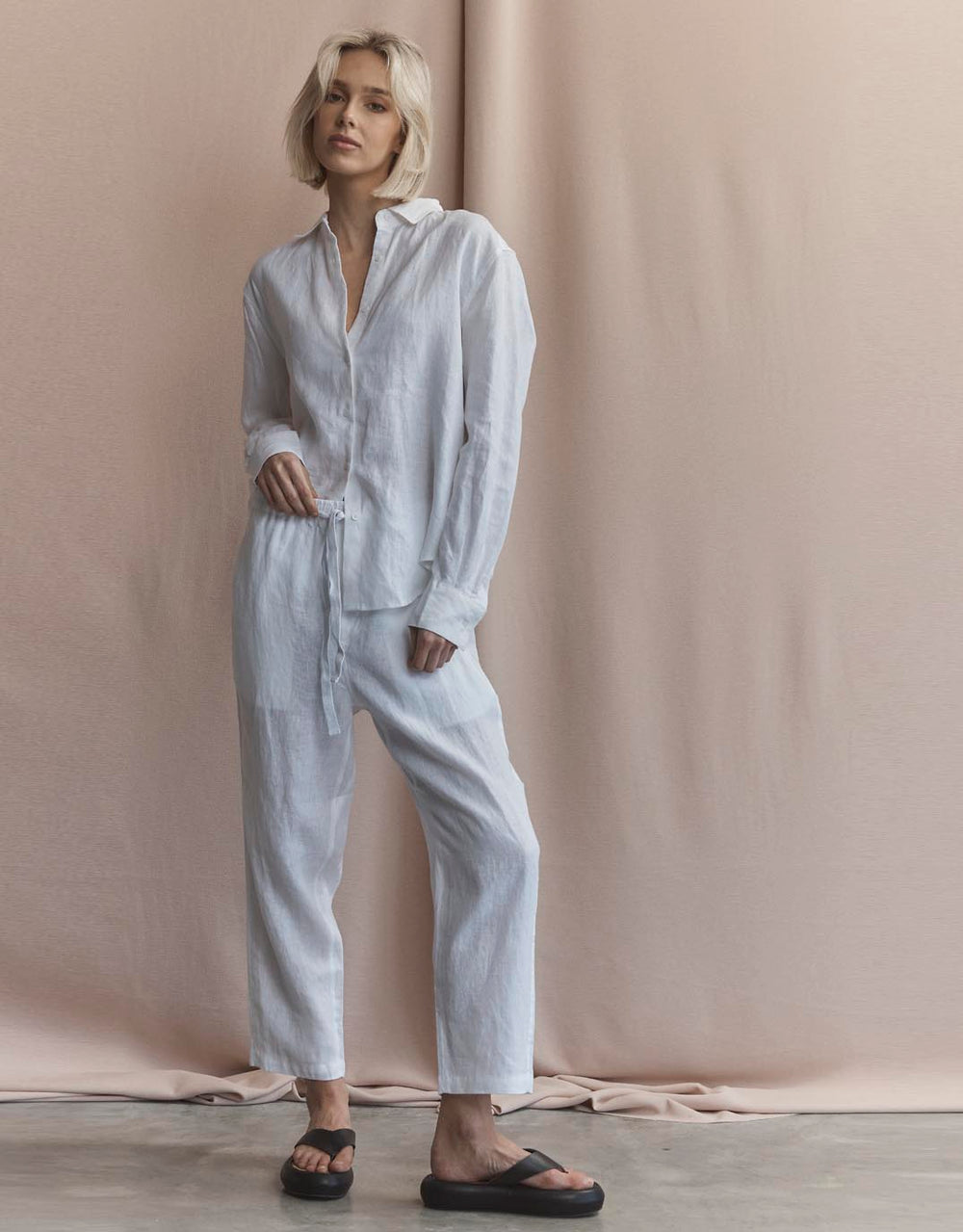 Abigail Pant - White