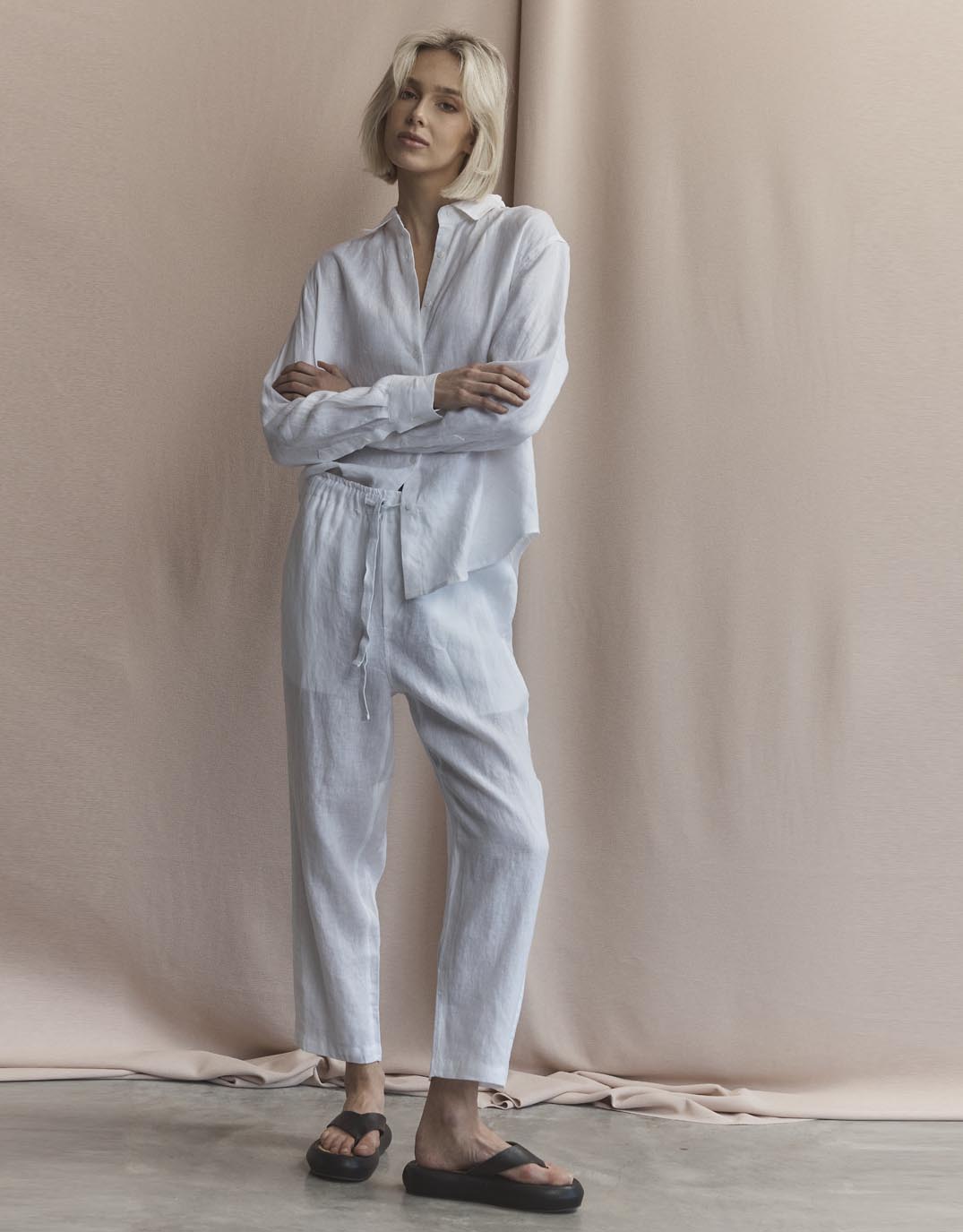 Abigail Pant - White
