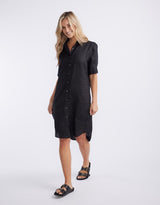white-ftl-hettie-linen-shirt-dress-black-womens-clothing
