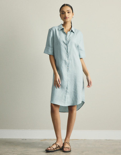 Hettie Shirt Dress - Sage