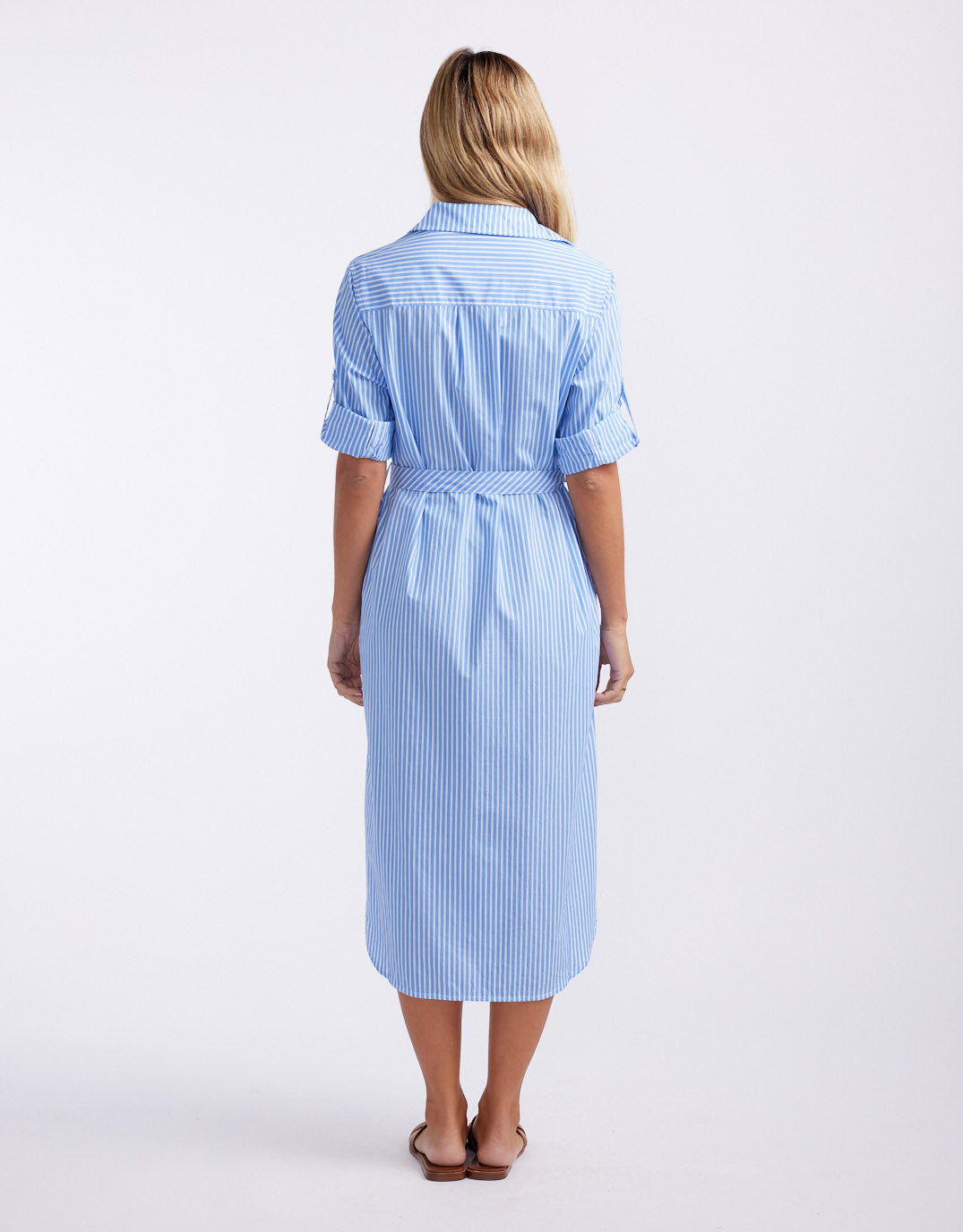 white-co-shirt-dress-blue-white-stripe-womens-clothing