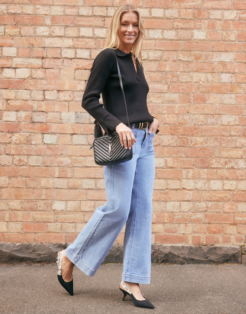 Zoey High Rise Stretch Denim Jean - Signature Blue