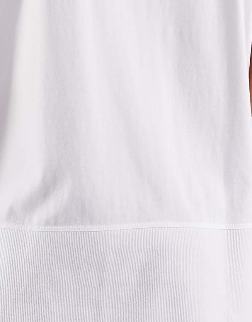 Fundamental Short Sleeve Rib Tee - White Elm