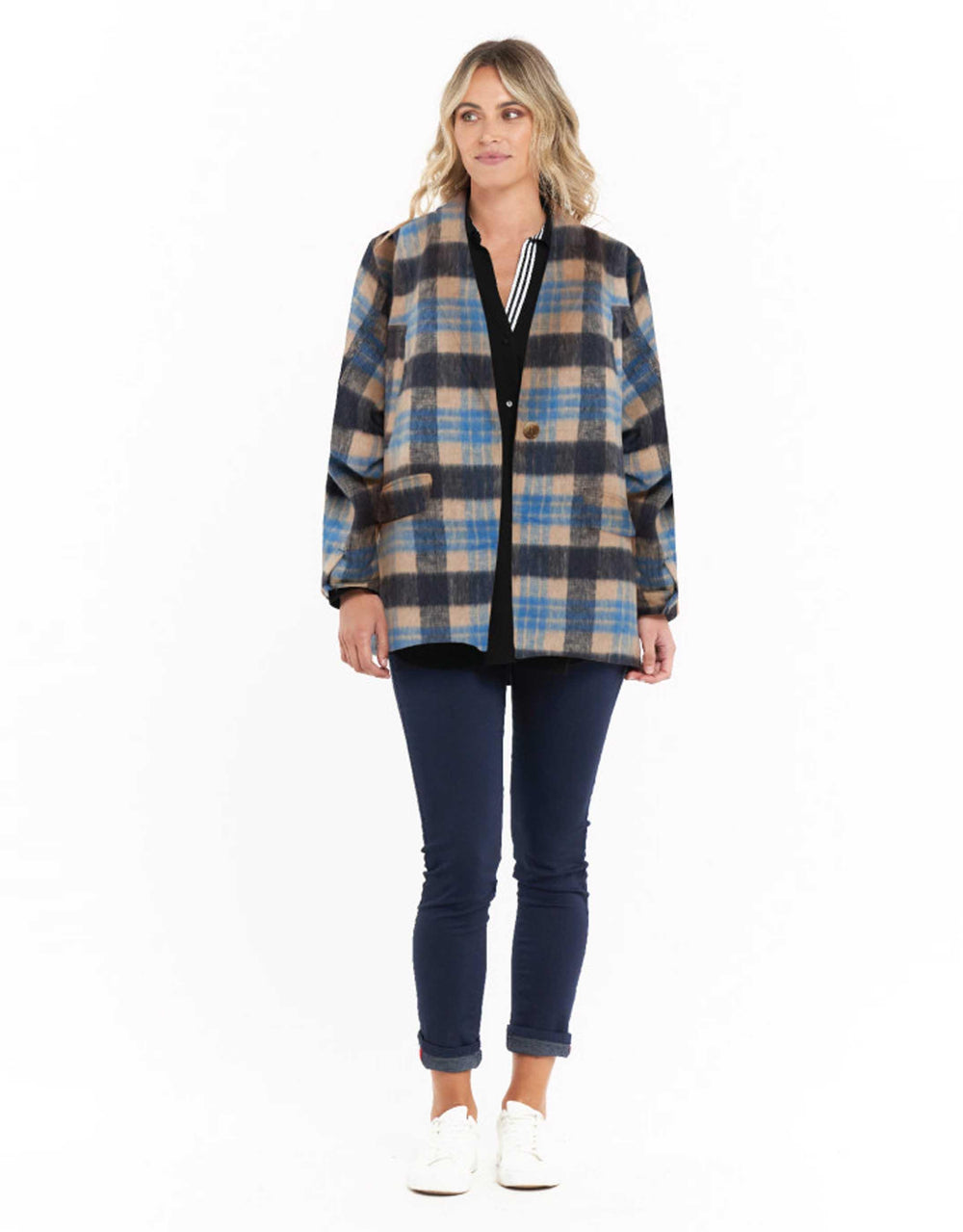 betty-basics-amsterdam-coat-blue-camel-check-womens-clothing