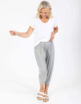 Betty Basics - Tokyo 3/4 Pants - Grey Marle - White & Co Living Pants