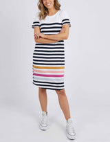 White & Co | Elm Clothimg | A Head Of Time Dress - Navy/White Stripe