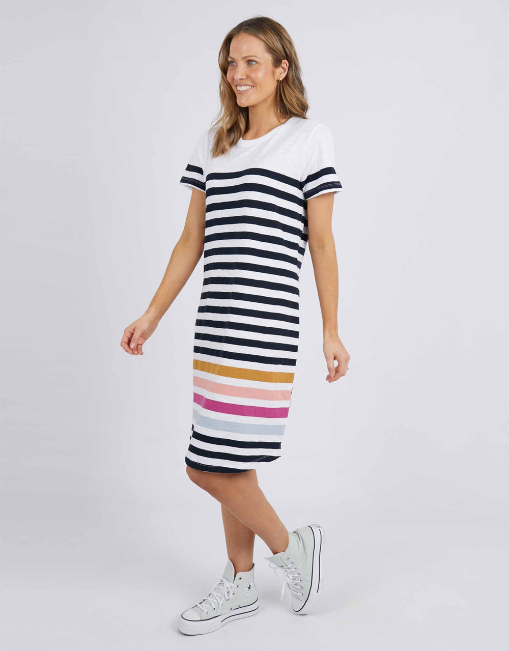 White & Co | Elm Clothimg | A Head Of Time Dress - Navy/White Stripe