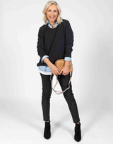 Elm Fundamental Sydney Crew Women's Tops | Cotton Jumper