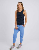 Elm - Rib Crew Tank - Dark Sapphire - paulaglazebrook Tees & Tanks