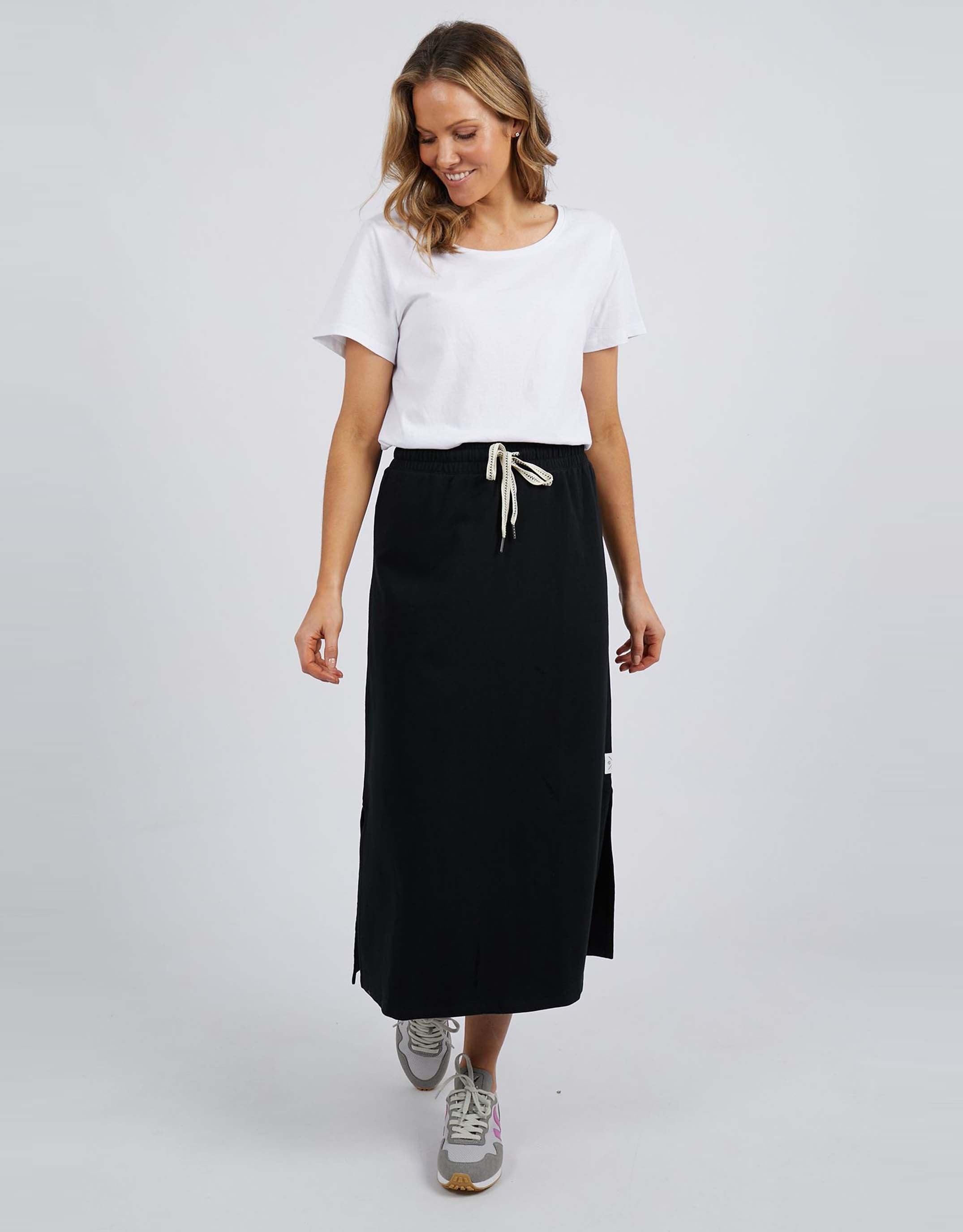 Elm - Travel Skirt - Black - paulaglazebrook Skirts