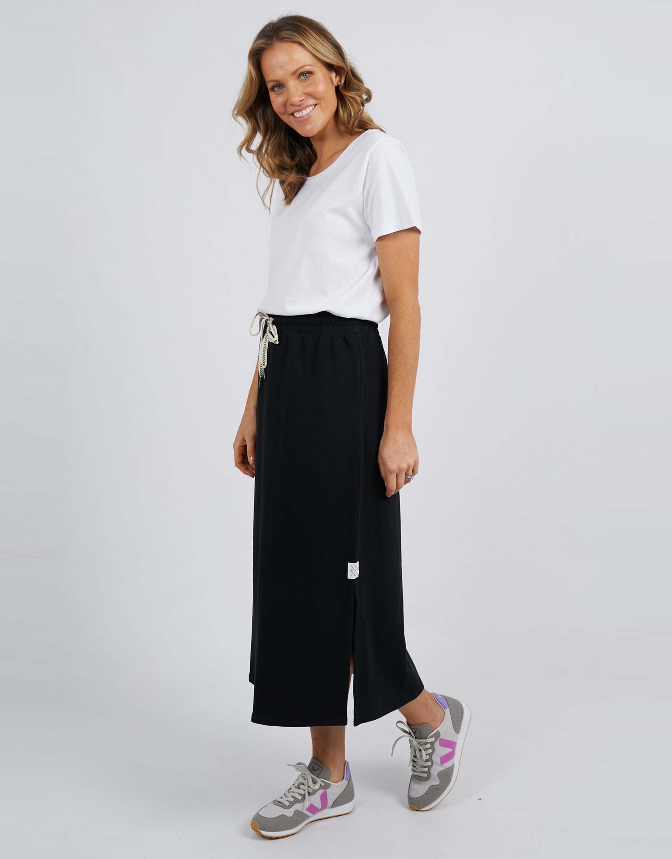 Elm - Travel Skirt - Black - paulaglazebrook Skirts