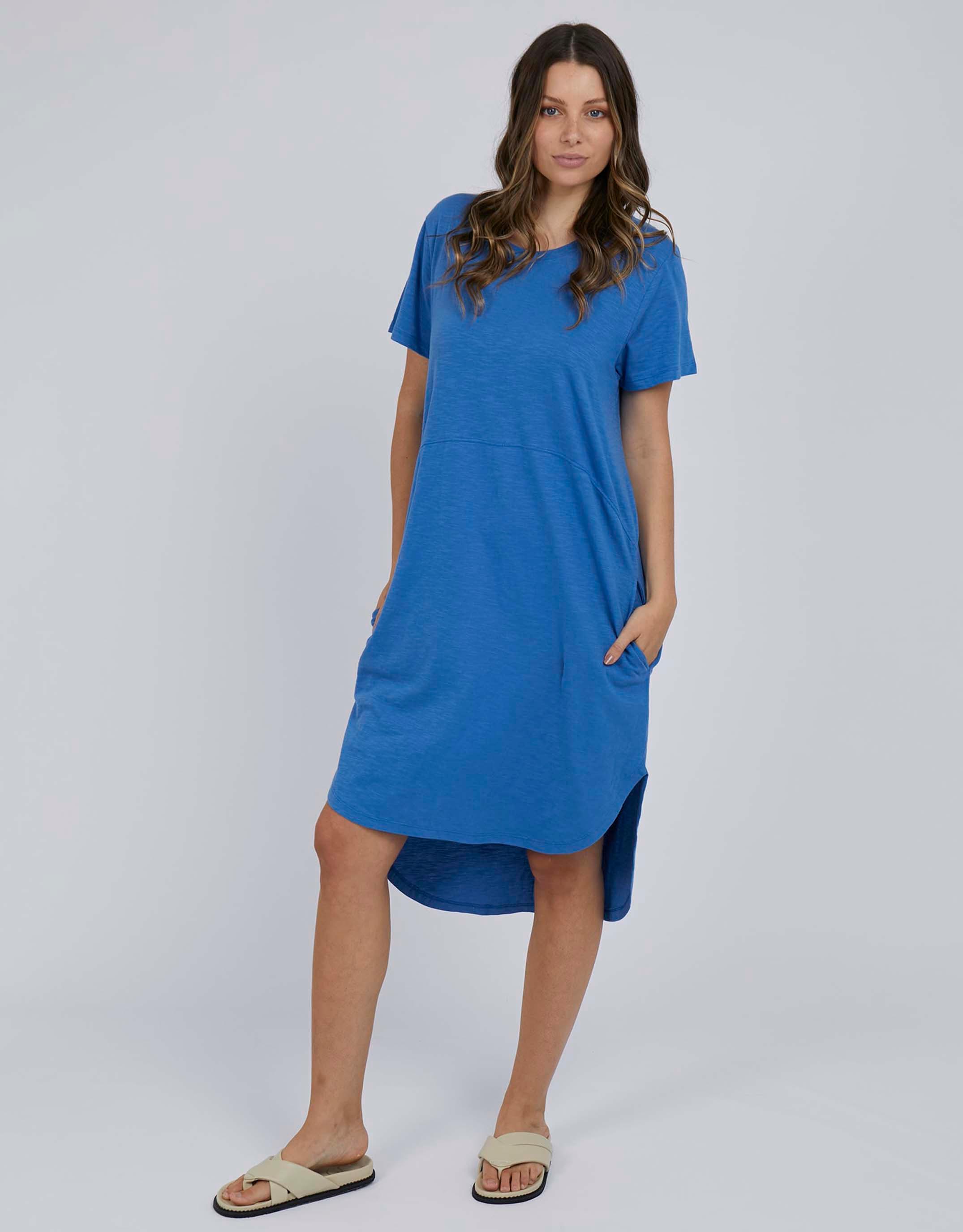 Bayley Dress - Blue - paulaglazebrook