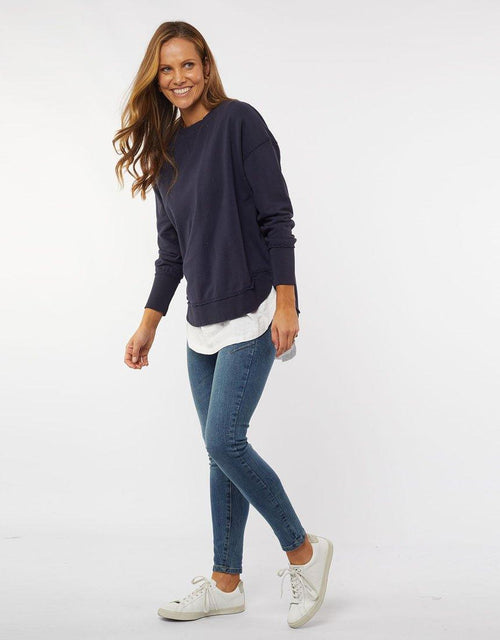 Foxwood - Delilah Crew - Navy - White & Co Living Jumpers