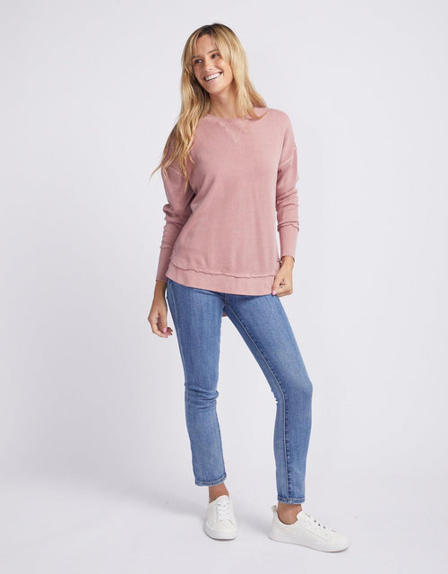 Foxwood - Delilah Crew - Pink - White & Co Living Jumpers