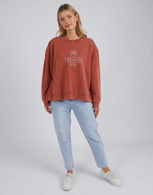 Foxwood - Everyday Crew - Baked Clay - White & Co Living Jumpers