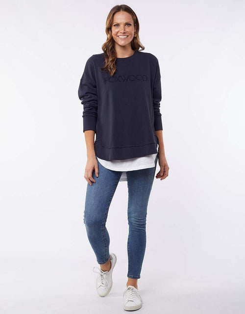 Foxwood - Simplified Crew - Navy - White & Co Living Jumpers