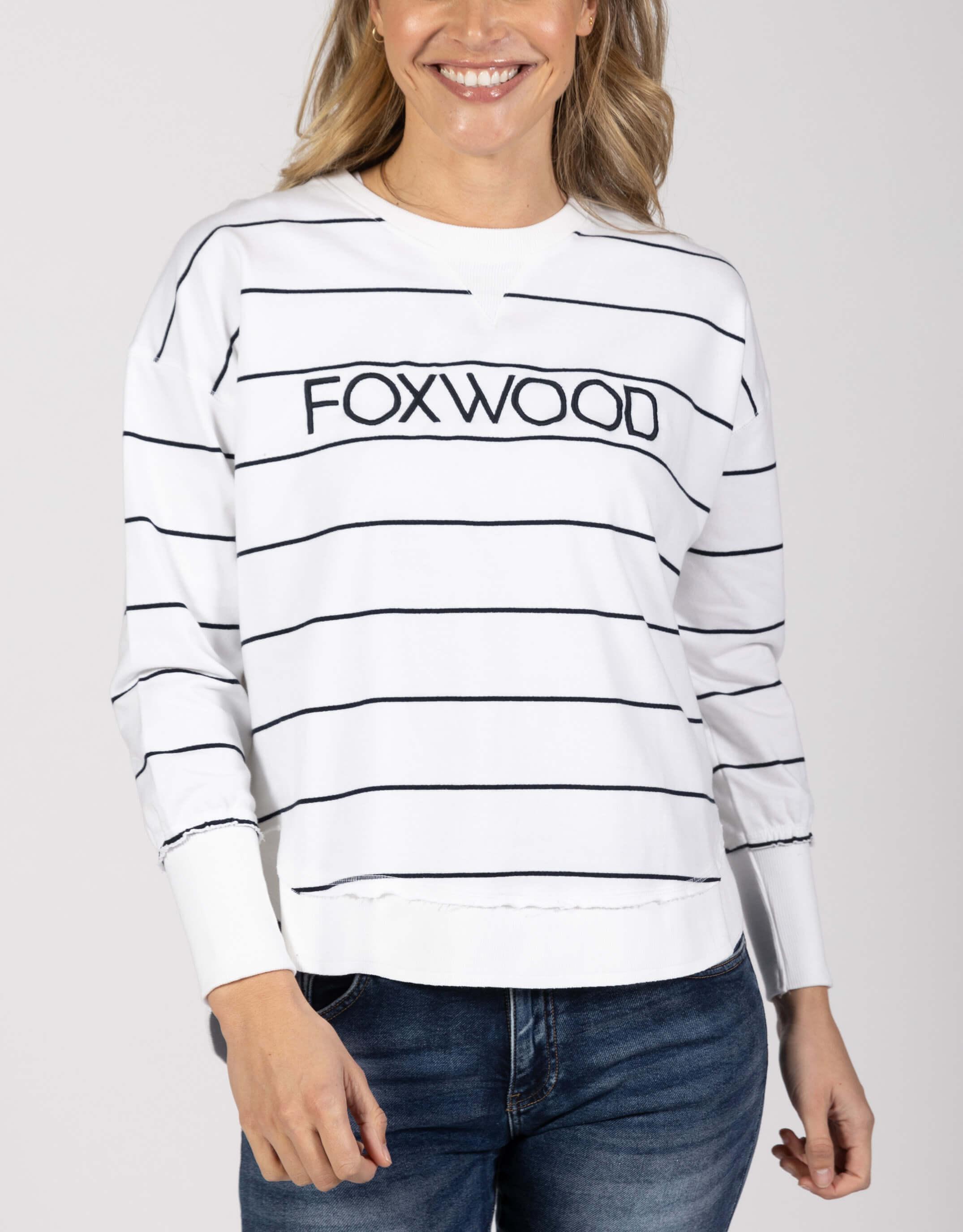Foxwood Simplified Stripe Crew Women's Tops