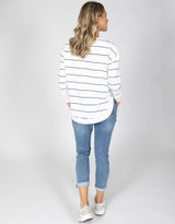 Foxwood Simplified Stripe Crew Women's Tops