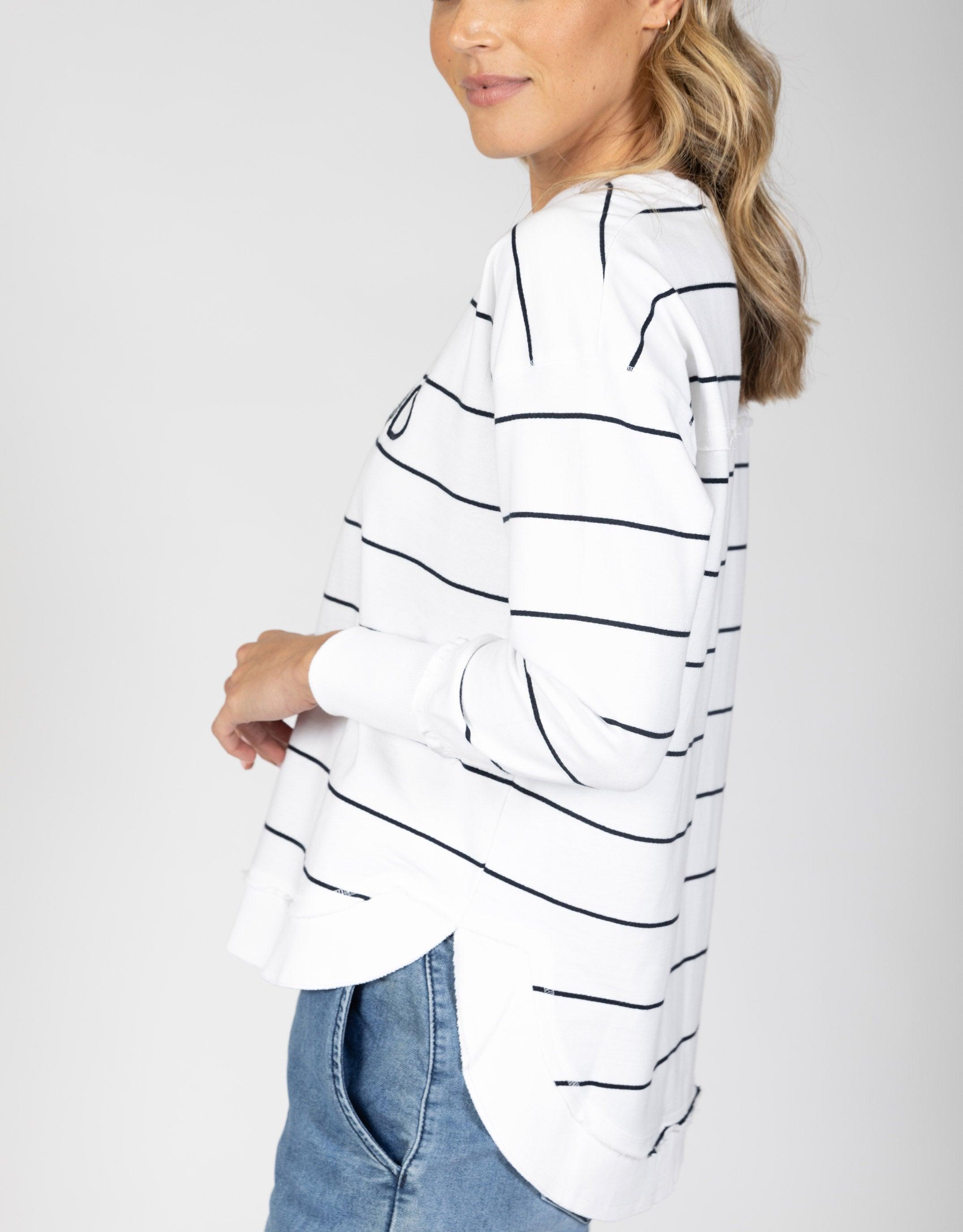 Foxwood Simplified Stripe Crew Women's Tops