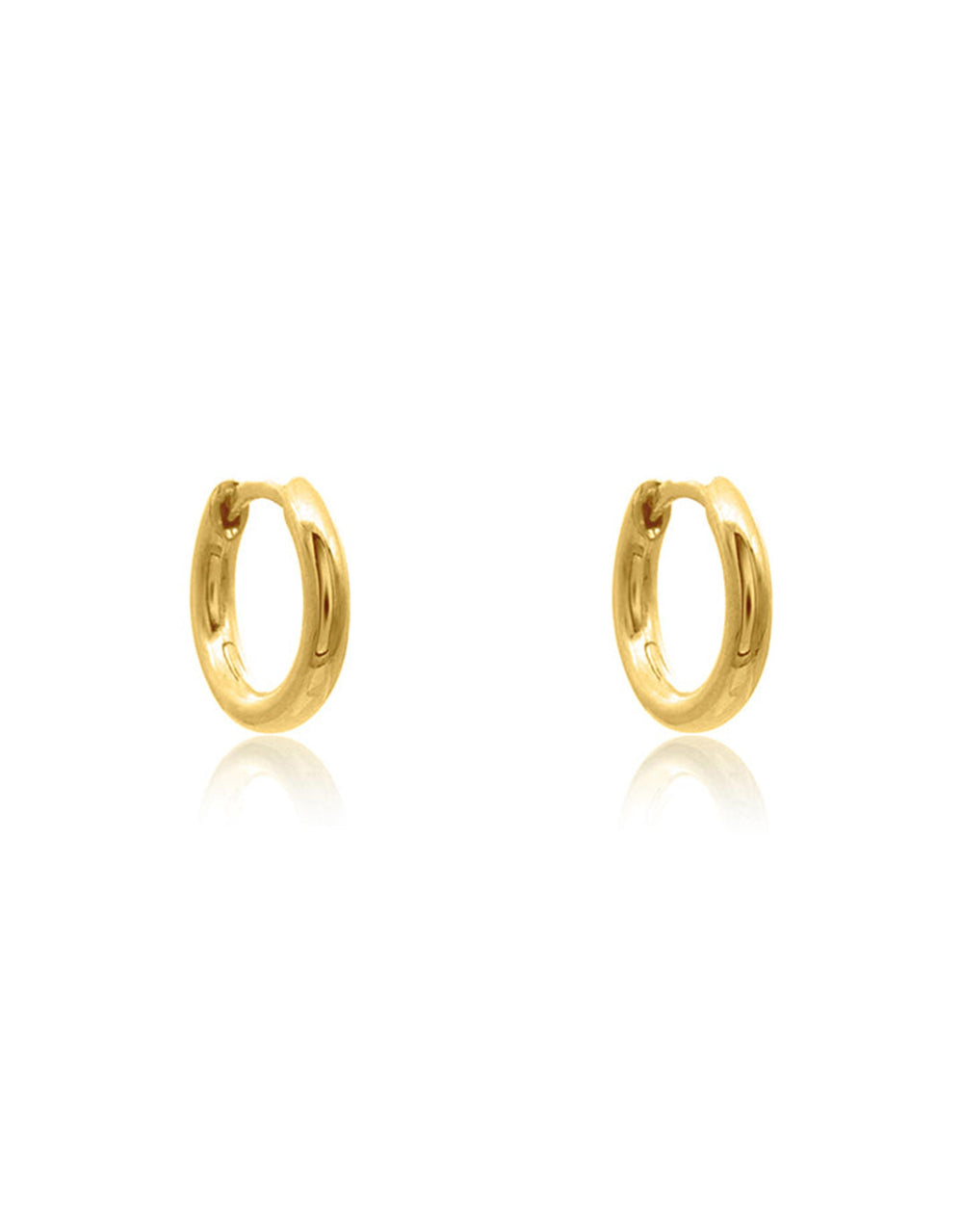 Linda Tahija Jewellery - Classic Huggie Earrings - Gold Plated - White & Co Living Accessories