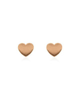 Linda Tahija Jewellery - Heart Stud Earrings - Rose Gold Plated - paulaglazebrook Accessories