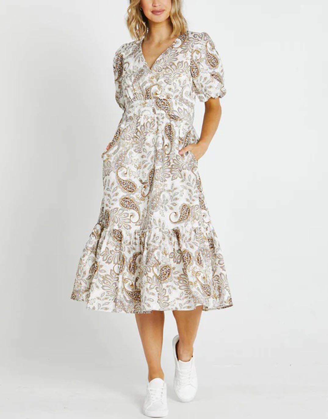 Adriana Midi Dress - Paisley