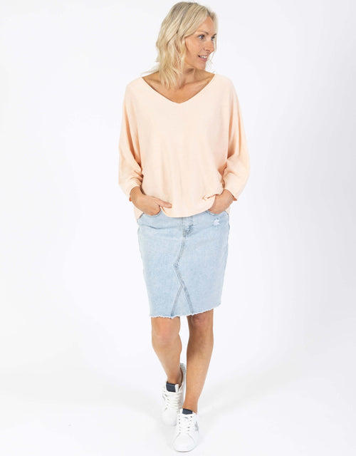 Donna Knit Top - Peach