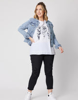 Threadz - Denim Jacket - Denim - White & Co Living Jackets