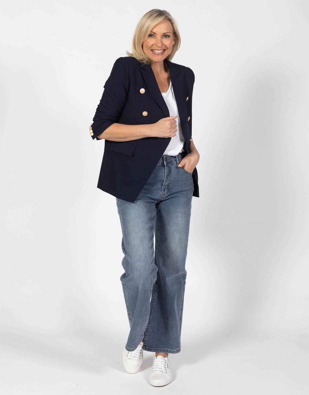 Vicki Mom Jean - Denim - White & Co Living