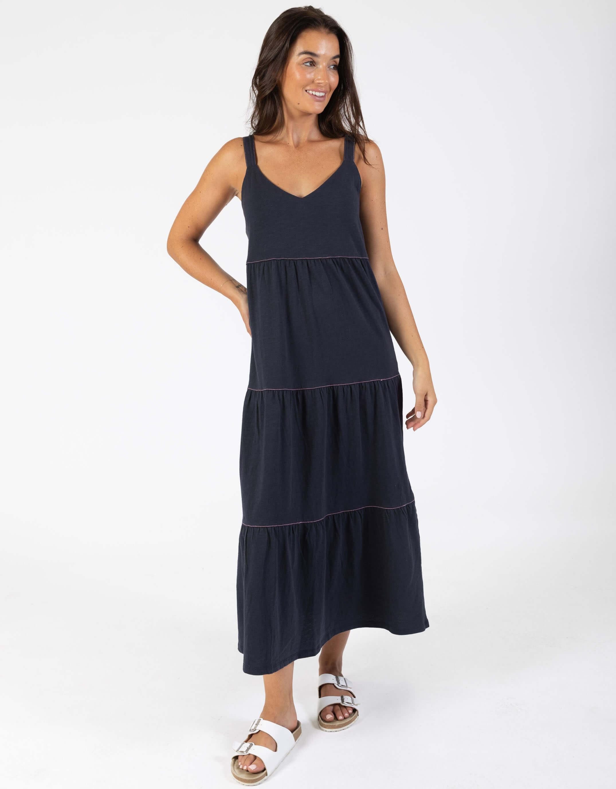 Venice Beach Dress - Navy - White & Co Living