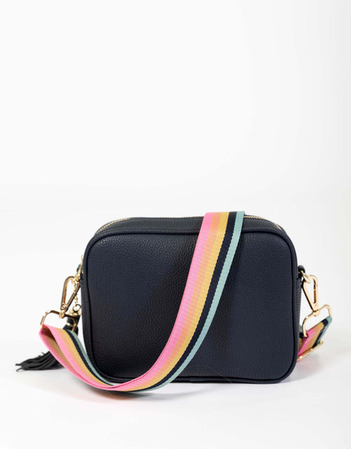 White & Co. - Zoe Crossbody Bag - Navy/Lolly Stripe - White & Co Living Accessories